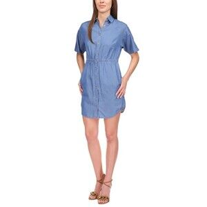 Michael Kors Women's Shirt Dress Button Up Mini- XS
